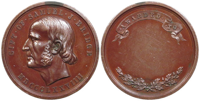 Bridge Medal Blank Bronze Medal